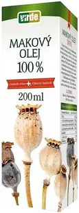 Ulei de semințe de mac + Vitamina E, 200 ml, Virde