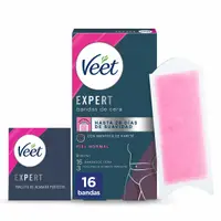 Benzi depilatoare, Veet, Expert Bikini, 16 bucăți