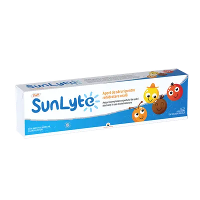 Sun-Lyte saruri de rehidratare, 8 plicuri, Sun Wave Pharma
