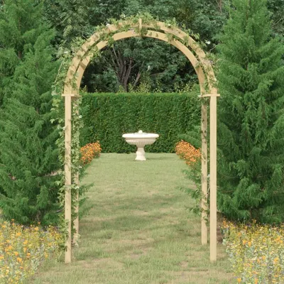 vidaXL Arcadă, 141x97x243 cm, lemn masiv de pin tratat