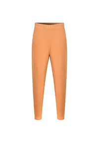 Pantaloni sport dama CL RBK ND PANT HS0375 - portocaliu - bumbac - talie elastica cu snur - buzunare laterale