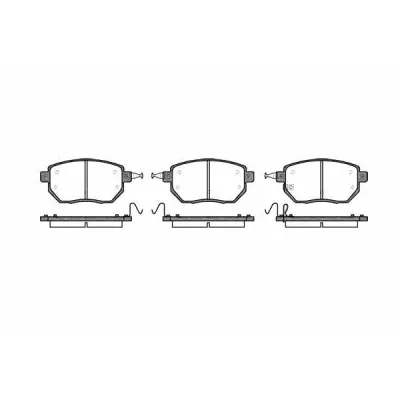 Set placute frana, frana disc REMSA 0985.02