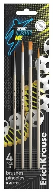 Set de pensule de pictură Erich Krause Sport DNA - 4 buc