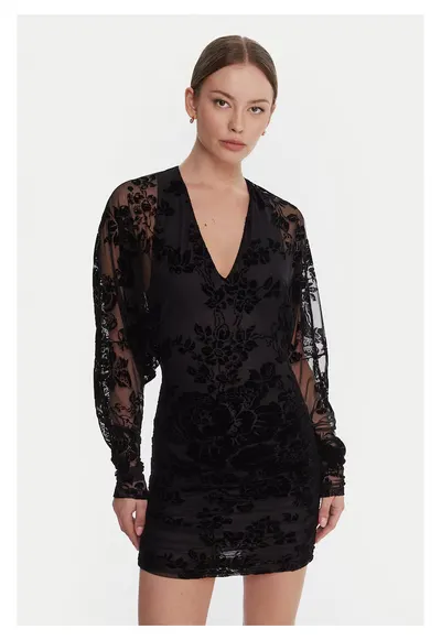 Rochie de cocktail Roulette 105624 A2QD - negru