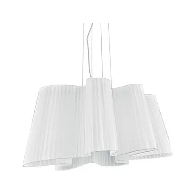 Pendul Smug D70, 1 bec, dulie E27, D:750 mm, H:600/1300 mm, Alb