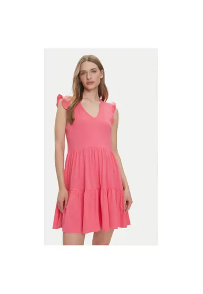 Rochie de vara dama 15226992 - Bumbac organic - Roz - Roz
