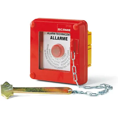 Buton incendiu incastrat Scame