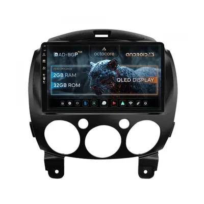 Navigatie Mazda 2 (2007-2014), Android, P-Octacore 2GB RAM + 32GB ROM, 9 Inch - AD-BGP9002+AD-BGRKIT325