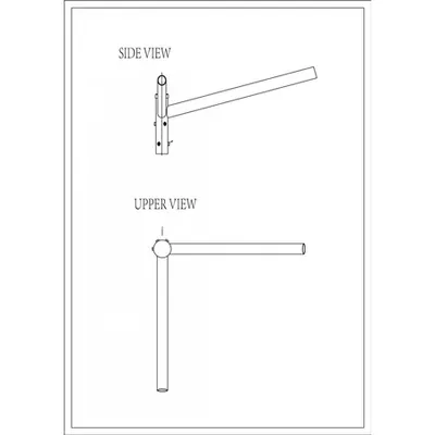 Brat Dublu Drept 90° 0.5m