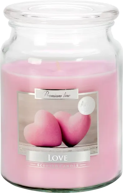 Lumânare parfumată Bispol Premium - Love, 500 g