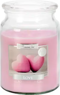 Lumânare parfumată Bispol Premium - Love, 500 g