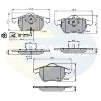 Set placute frana, frana disc COMLINE CBP11111