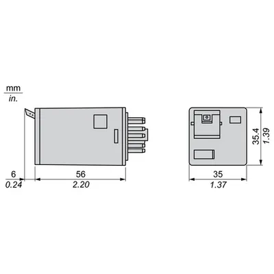 Releu Ambrosabil Universal, Zelio Rum, 3 C/O, 12 V Cc, 10 A