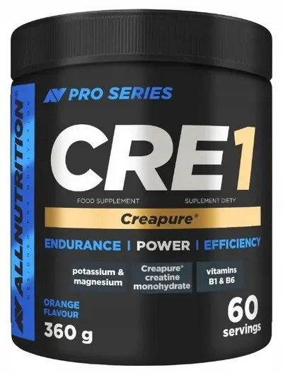 CRE1 Creapure, portocală, 360 g, AllNutrition