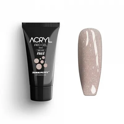 Acryl Pro Gel 2M Hema Free Shimmer Light Nude - 30g