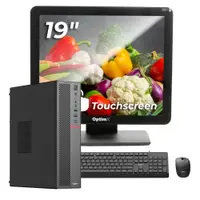 Sistem POS OptimX T5 SFF cu procesor G6400T, generatia 10a, 8Gb DDR4, 256Gb SSD, Win 11 Pro + Monitor Touchscreen OptimX Pro MY19, 19 inch + CADOU : Kit Tastatura + Mouse OptimX Pro KM500