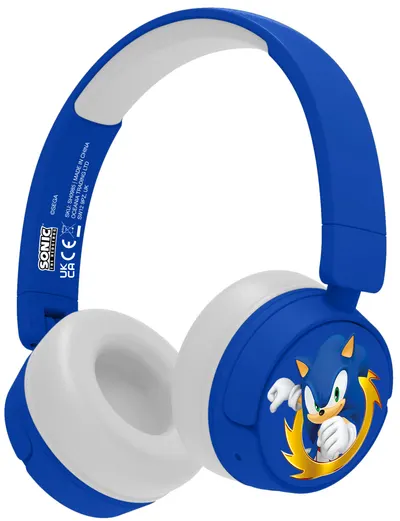 Căști pentru copii OTL Technologies - Sonic The Hedgehog, wireless, albastre