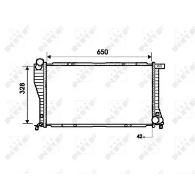 Radiator, racire motor NRF 53723