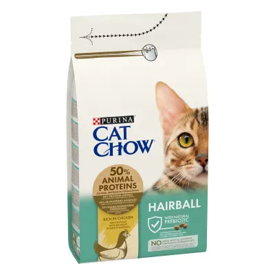 Hrana uscata pentru pisici Cat Chow Hairball Control 1.5kg