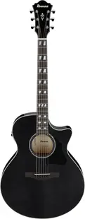 Chitară electro-acustică Ibanez - AE170-TBK, Transparent Black High Gloss