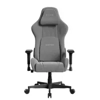 Scaun Gaming Hator Darkside 3M Fabric, CloudTouch™, Cotiere 2D, Spătar 170°, Piston Gaz Clasa 4, Roți 65 mm, Gri