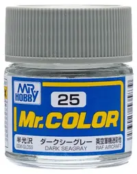 Vopsea acrilică Mr. Hobby - Mr. Color, C-25 Dark Seagray, 10 ml