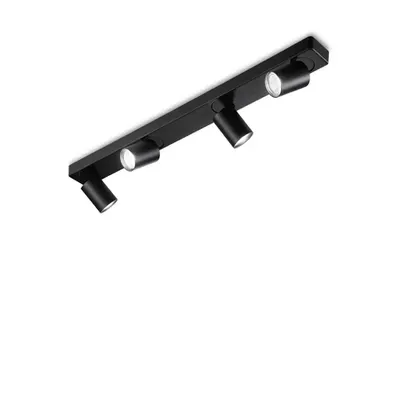 Lampa cu montaj pe tavan Rudy pl4 round Negru