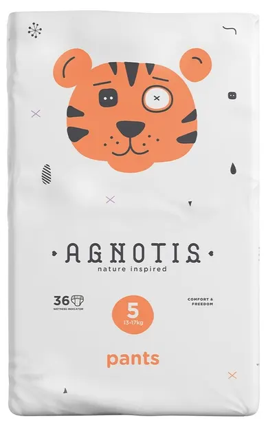Scutece-pantaloni pentru bebeluși Agnotis - Nr. 5, 13-17 kg, 36 bucăți