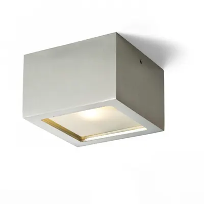 DEZA square aluminum/satinated sticla 230V G9 25W IP54