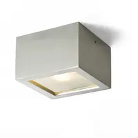 DEZA square aluminum/satinated sticla 230V G9 25W IP54