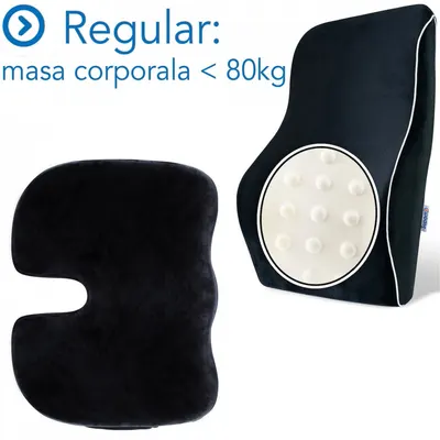 Set 2 perne Ortopedice Suporto Regular perna lombara completa si perna pentru sezut