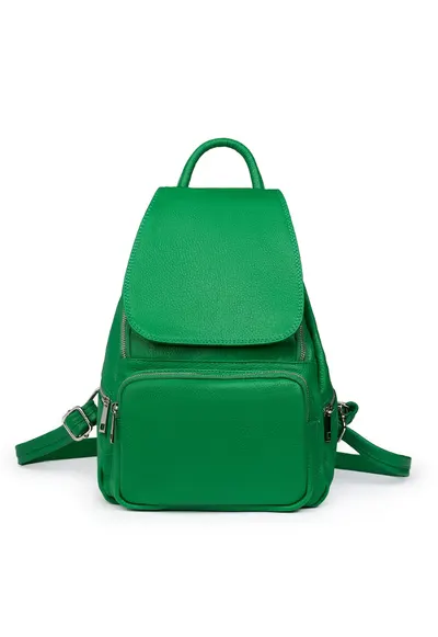 Rucsac din piele naturala Amadeus - Verde