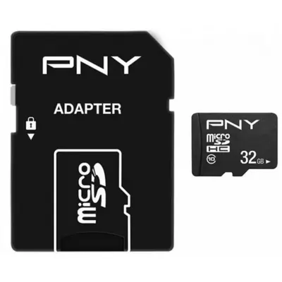Card Memorie microSDHC PNY Performance Plus, 32Gb, Clasa 10, Cu Adaptor P-SDU32G10PPL-GE