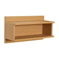 Raft în culoare naturală etajat cu aspect de lemn de stejar 40 cm Misty – Hübsch