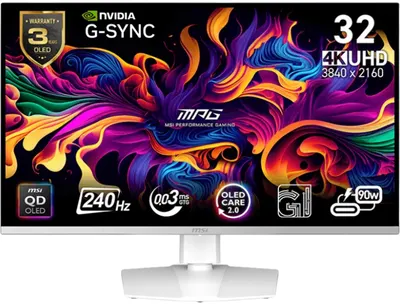 Monitor gaming MSI - MPG, 321URXW, 31.5'', 240Hz, 0.03ms, alb