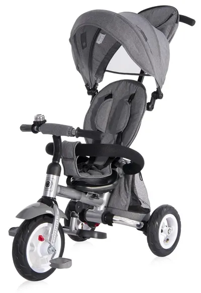 Tricicletă cu roti gonflabile Lorelli - Moovo, Grey Luxe, gri