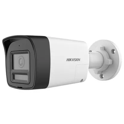 Camera Turbo HD Hikvision DS-2CE16D0T-LTS, 2MP, lentila 2.8mm, Smart-Hybrid Light 30m, microfon, difuzor, IP67