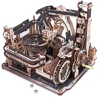 Puzzle 3D din lemn Robo Time din 472 piese - Portul spațial de marmură