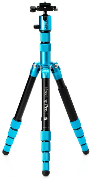 Trepied meFoto - RoadTrip Pro Alu Series 1 6-in-1 + Ball Head, 40-153 cm, albastru