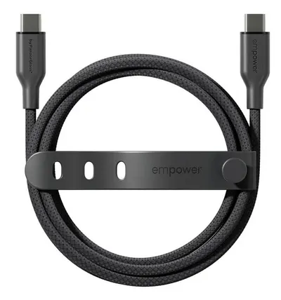 Cablu PanzerGlass - Racing, USB-C/USB-C, 2 m, negru