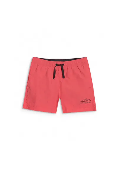 Pantaloni scurti de surf poliester - pentru baieti - rosu