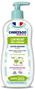 Ulei de corp Bio pentru bebelusi, fara parfum, cu 3 uleiuri vegetale 450 ml Carryboo