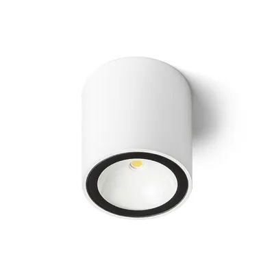 SENZA R Plafoniera alb sticla clara 230V LED 6W IP65 3000K