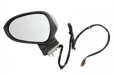 Oglinda stanga electrica incalzita, crom, grunduita, pliabila electric SEAT EXEO, EXEO ST intre 2008-2010