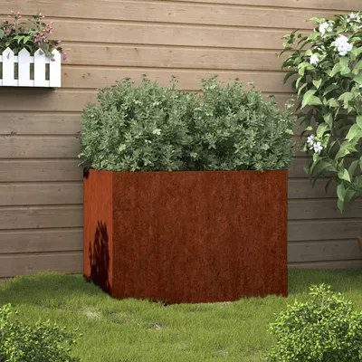 vidaXL Jardinieră, 62x47x46 cm, oțel corten