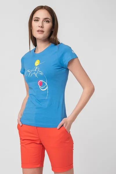 Tshirt Casual F Cal Pegas Azure-M