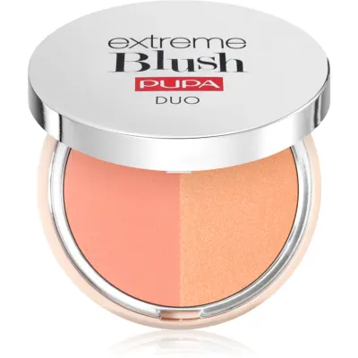 PUPA Milano Extreme Blush Duo fard de obraz compact culoare 130 - Matt Salmon - Radiant Peach 4 g