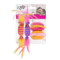 Afp Modern Cat Sweet Dessert Platter Set 4 Jucarii pentru Pisici