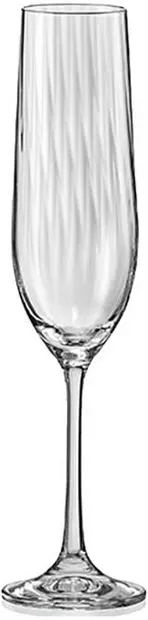 Set de pahare de șampanie Bohemia - Royal Waterfall, 6 buc x 190 ml