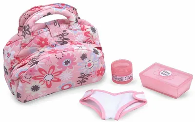 Set de joaca Melissa & Doug - Gentuta pentru scutece, roz